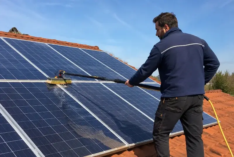 Nettoyage et entretien de panneaux solaires à la Haie-Fouassière