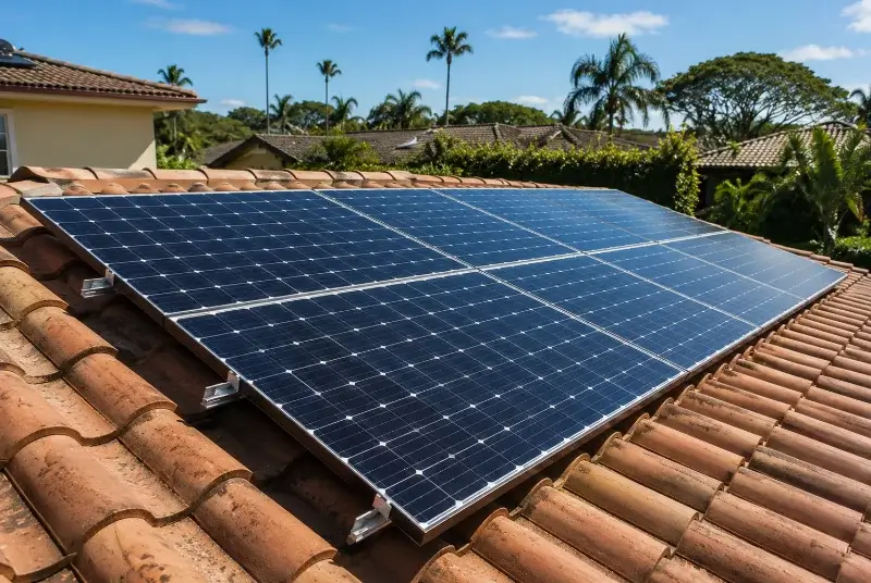Installation de panneaux solaires à la Haie-Fouassière
